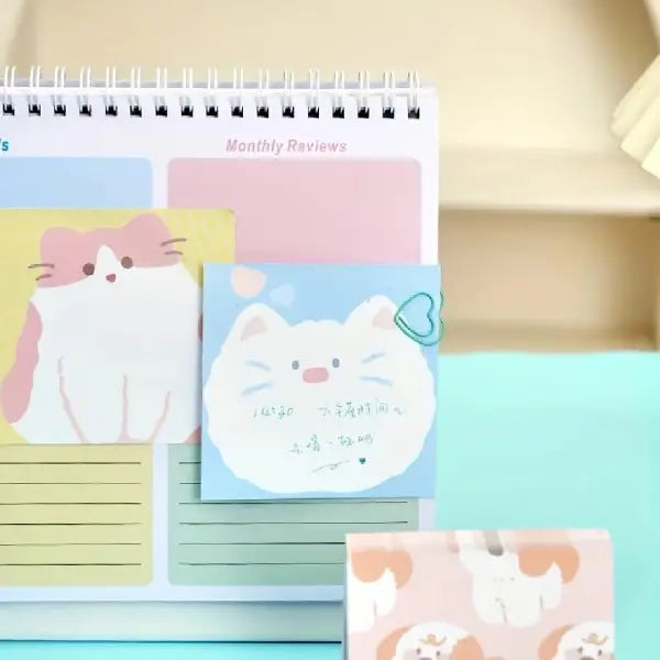 Pastel Animal Sticky Notes - Memo Pads