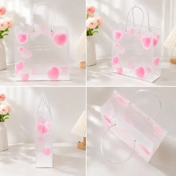 Valentine Heart Transparent PVC Gift Bag