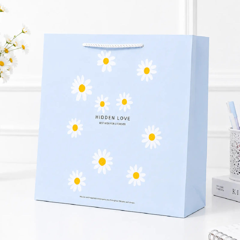 Premium Daisy Flower Gift Paper Bag