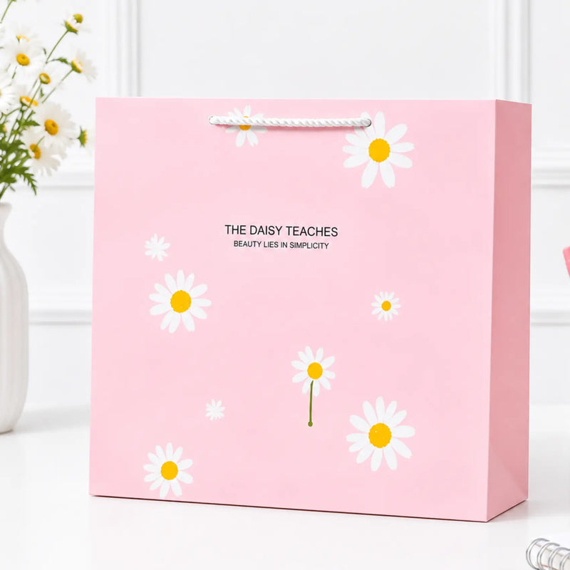 Premium Daisy Flower Gift Paper Bag