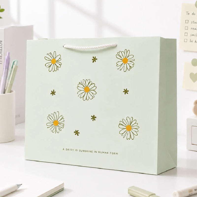Premium Daisy Flower Gift Paper Bag
