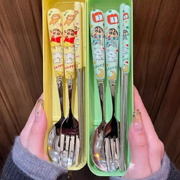 Shin-chan Cutlery Set