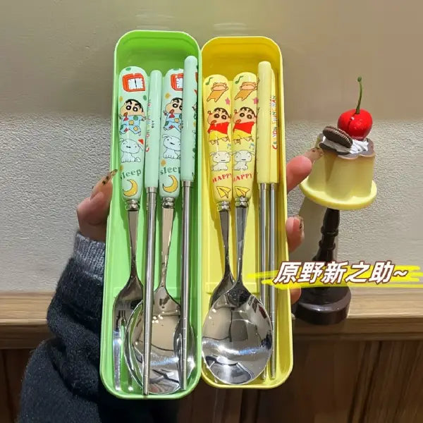 Shin-chan Cutlery Set