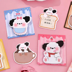 Cute Kawaii Mini Puppy Memo Pads -30 Sheets Sticky Notes