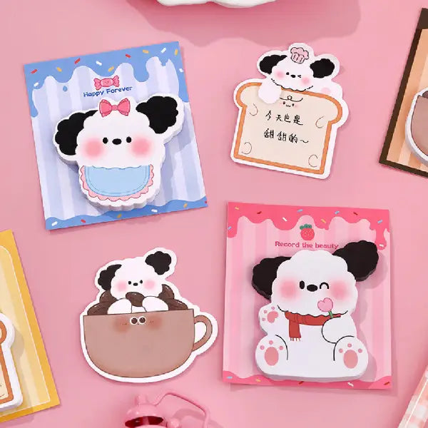 Cute Kawaii Mini Puppy Memo Pads -30 Sheets Sticky Notes