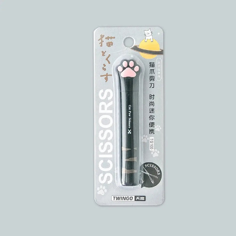Kawaii Cat Paw Portable Scissors - Aesthetic Desktop Stationery