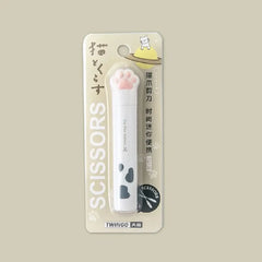 Kawaii Cat Paw Portable Scissors - Aesthetic Desktop Stationery