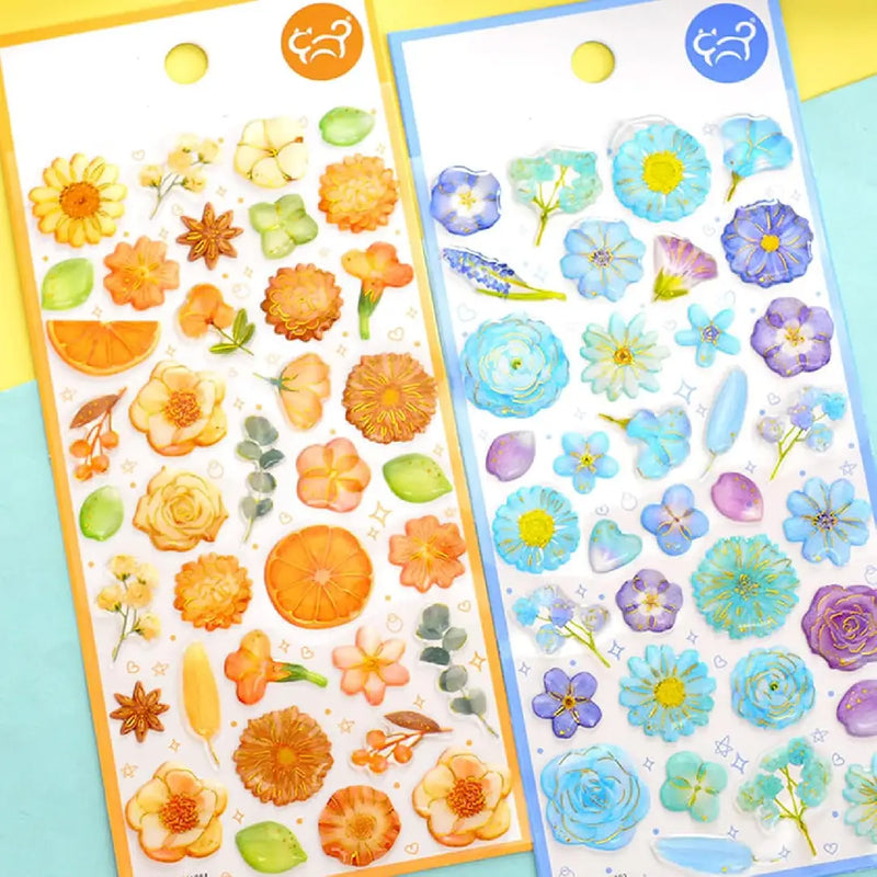 Kawaii Blossom Deco Single Sheet Stickers