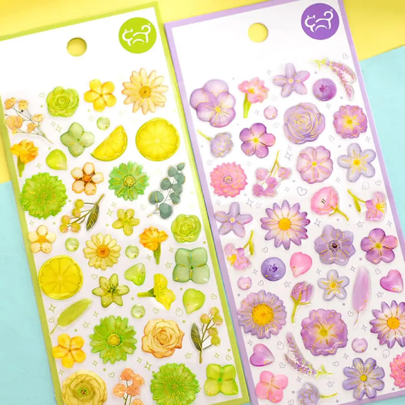 Kawaii Blossom Deco Single Sheet Stickers
