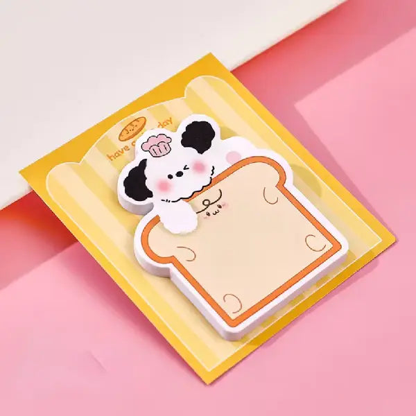 Cute Kawaii Mini Puppy Memo Pads -30 Sheets Sticky Notes