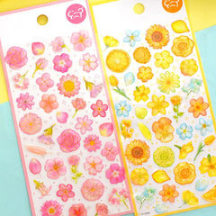Kawaii Blossom Deco Single Sheet Stickers