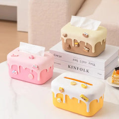 Cute Ice Cream Style Decorative Silicon Tissue Box