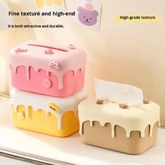 Cute Ice Cream Style Decorative Silicon Tissue Box