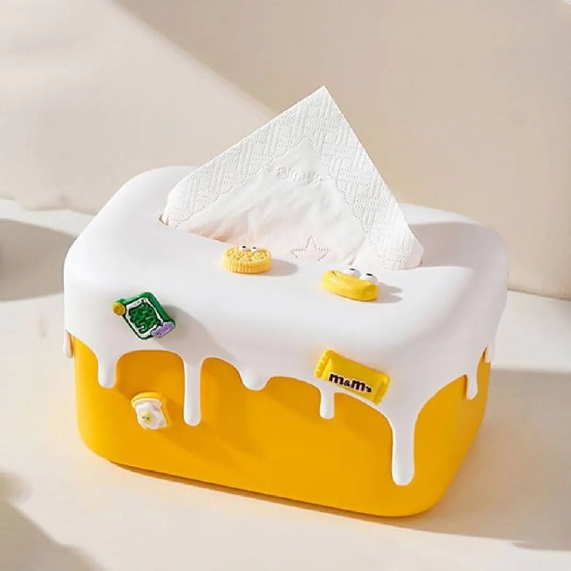 Cute Ice Cream Style Decorative Silicon Tissue Box