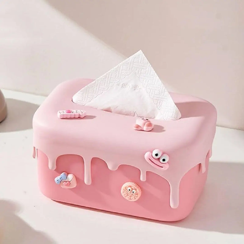Cute Ice Cream Style Decorative Silicon Tissue Box