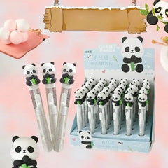 Giant Panda Retractable Pen Style Eraser – 3D Bamboo Panda Design