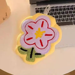 Flower Hanging Hand Towel - Coral Velvet