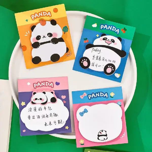 Panda Series Cartoon Mini Sticky Notes - 30 Sheets