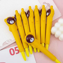 Bear Squishy 3D Gel Pen Cute Desk Accessory - Yellow