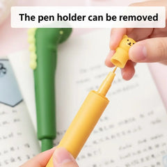 Bear Squishy 3D Gel Pen Cute Desk Accessory - Yellow