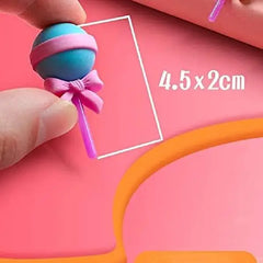 Cute Dessert-Themed Pencil Erasers - Pack Of 4