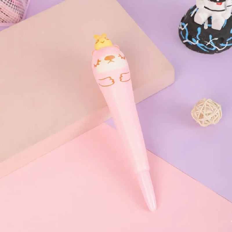 Cute Pink Squishy gel pen Cute Desk Accessory