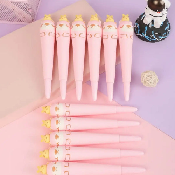 Cute Pink Squishy gel pen Cute Desk Accessory