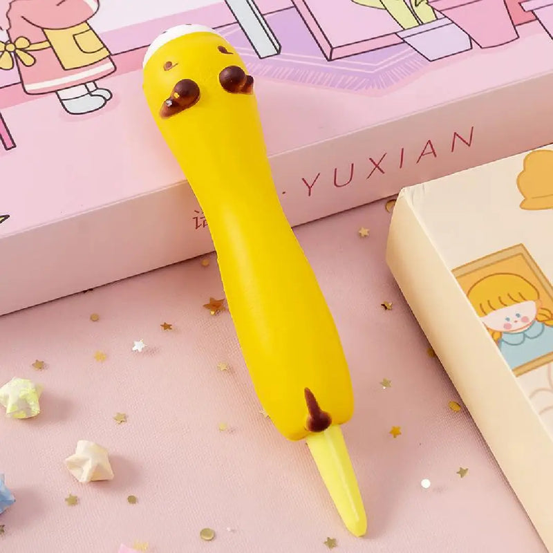 Yellow Dragon Squishy Gel Pen Cute Desk Accessory