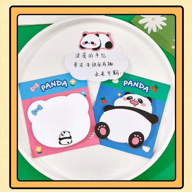Panda Series Cartoon Mini Sticky Notes - 30 Sheets