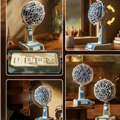 Vintage Retro Style Mini Desk Fan – Classic Design