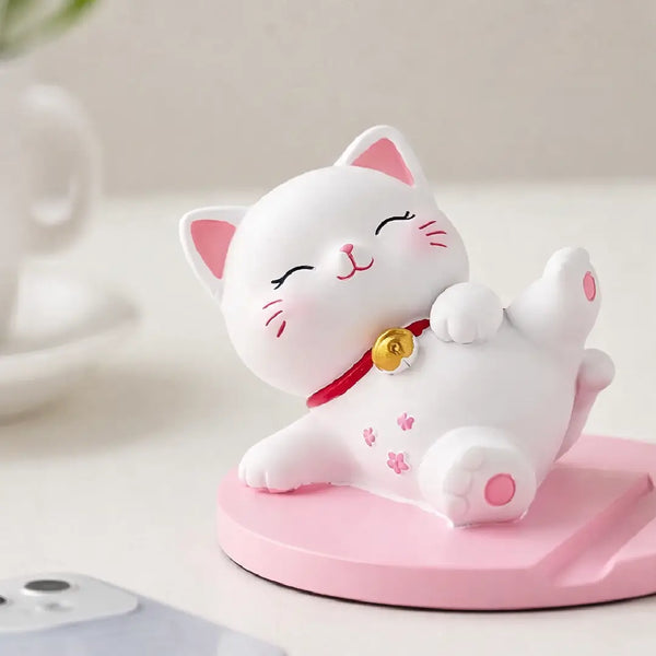 Cute Playing Cat Phone Holder – Playful Phone Stand