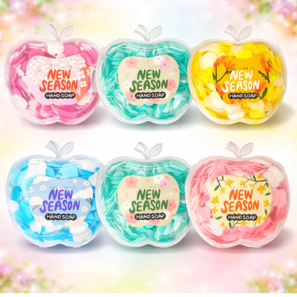 Apple Shaped Disposable Scented Mini Soap Sheets