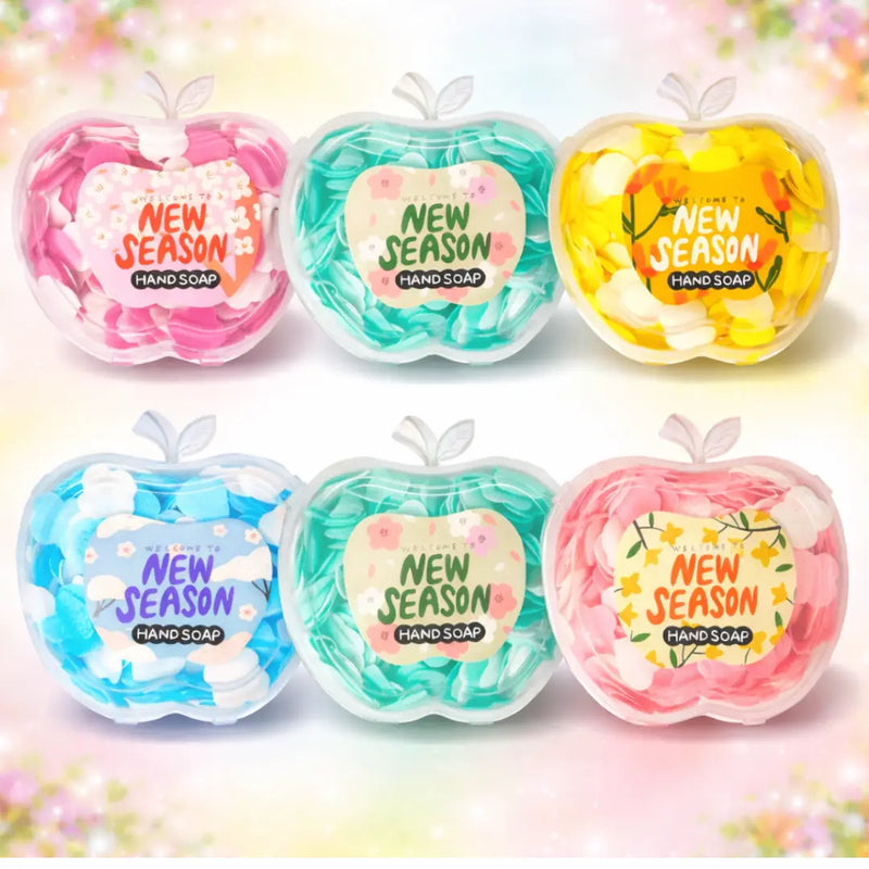 Apple Shaped Disposable Scented Mini Soap Sheets