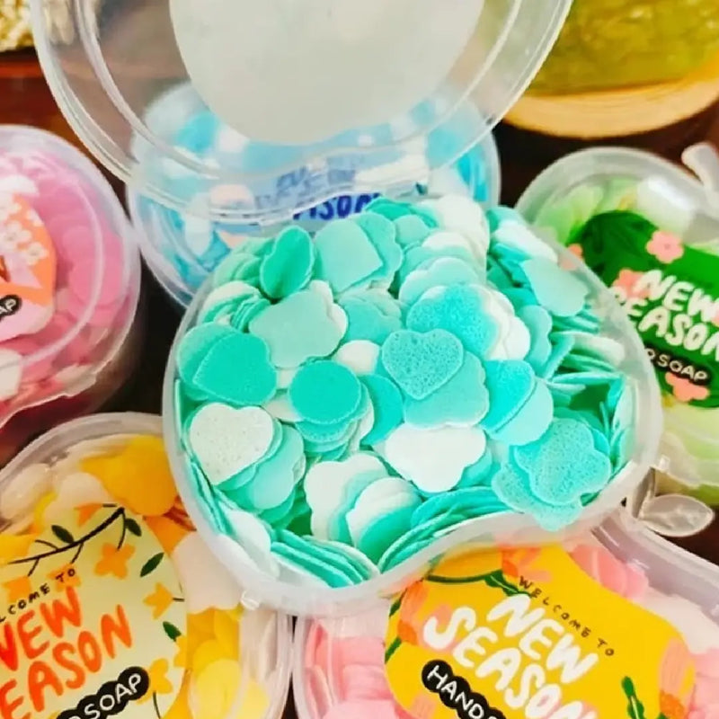 Apple Shaped Disposable Scented Mini Soap Sheets