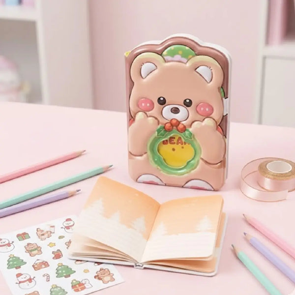 Kawaii Bear Mini Pocket Diary Adorable Daily Planner