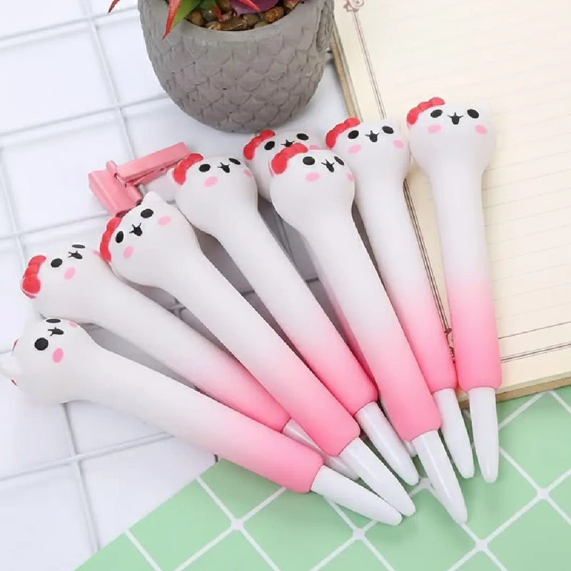 Kitty red Squishy gel pen Cute Desk Accessory