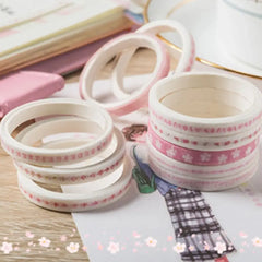 Sakura Floral Washi Tape Collection 10 Rolls Set