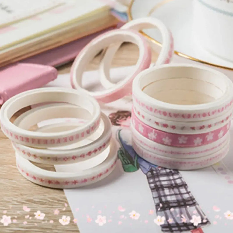 Sakura Floral Washi Tape Collection 10 Rolls Set