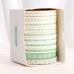 Minimalist Patterns & Gradients Washi Tape Collection 10 Rolls Set