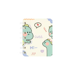 Funny Dino Illustration- Aesthetic A7 Mini Spiral Notepad