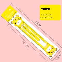 Kawaii Animal Clip-On Rulers – 2-in-1 Bookmark & 15cm Measuring Tool