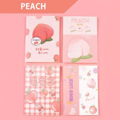 Pink Peach Illustration - Aesthetic Cover A5 Notebook