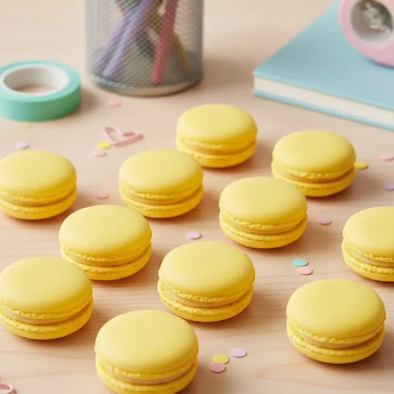 Cute Macaron Shaped Pencil Eraser Sweet Dessert Design