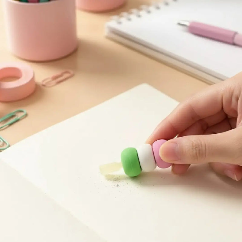 Cute Macaron Layer Eraser – Sweet Dessert Style Eraser