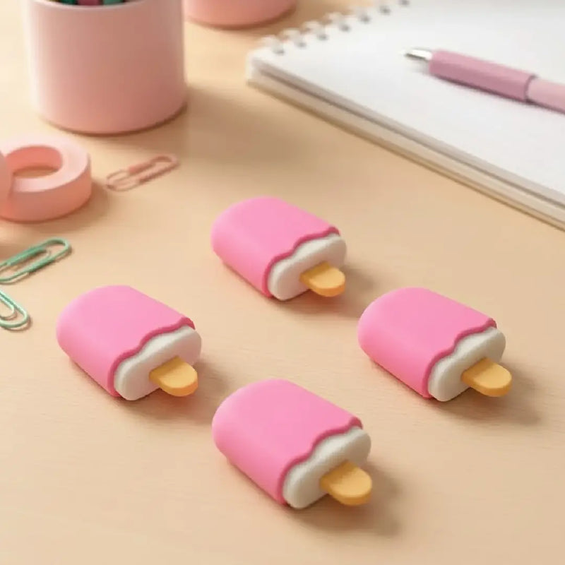 Mini Ice Cream Bar Eraser Kawaii Desk Accessory