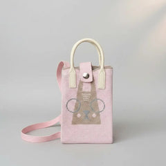 Kawaii Mini Canvas Crossbody Bag – Aesthetic Phone Purse with Cute Graphic Prints