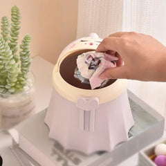 Cute Princess Shaped Trash Can Charming Royal Decor