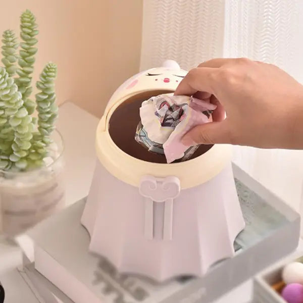Cute Princess Shaped Trash Can Charming Royal Decor