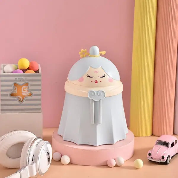 Cute Princess Shaped Trash Can Charming Royal Decor