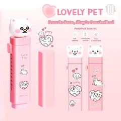 Lovely Pink Kitty Eraser Soft Rubber Design